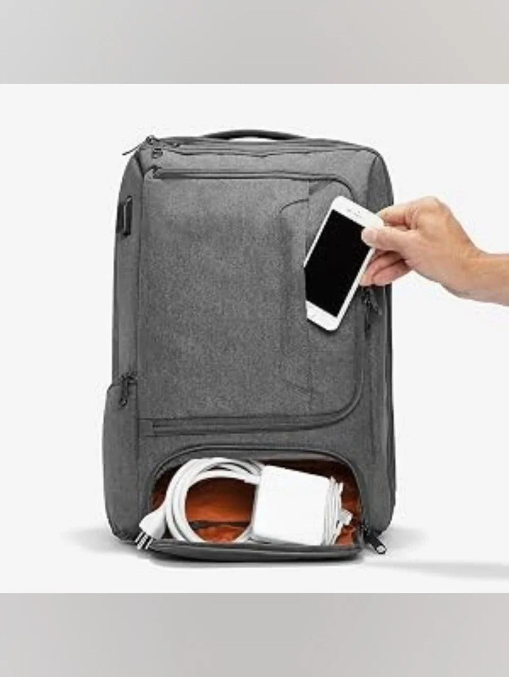 eBags Professional Slim Laptop Backpack in Heathered Gray